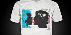 T-shirt The Kiss by Laurent Fétis