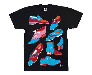 Tshirt ROCKWELL/PARRA - Various Men Shoes (black) + 1 sac toile offert