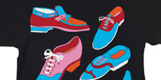 Tshirt ROCKWELL/PARRA - Various Men Shoes (black) + 1 sac toile offert