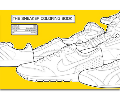 The sneaker colouring book