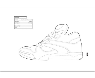 The sneaker colouring book