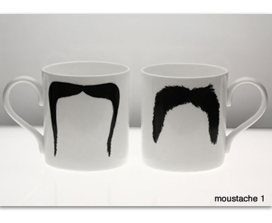 Moustache mugs
