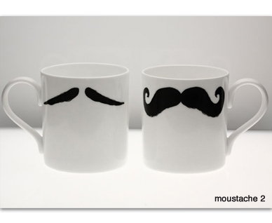 Moustache mugs