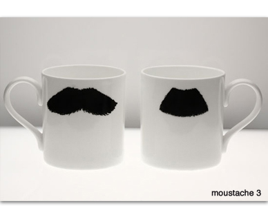 Moustache mugs
