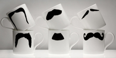 Moustache mugs