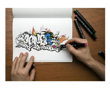 Graffiti Coloring Book