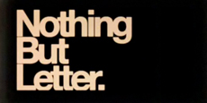 Nothing but Letters