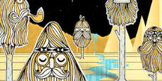 Our Mountain 3 (Triptyque) by Steven Harrington